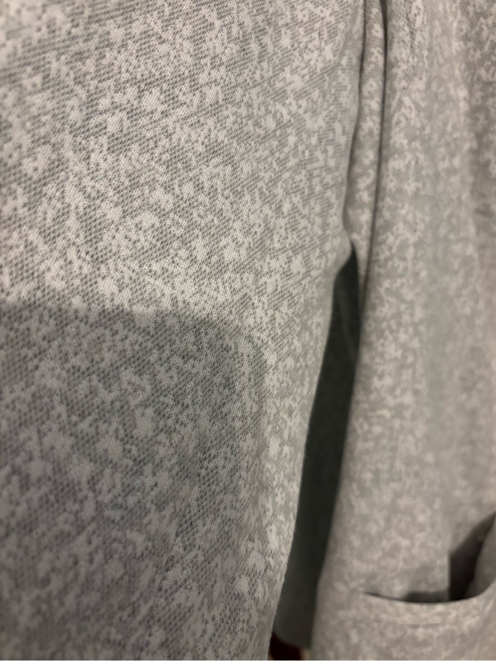Express Light Gray Open-Front Floral-Texture Blazer - Picture 2 of 2